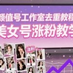 颜值号工作室去重涨粉终极秘籍：美女号粉丝暴涨速成宝典！