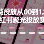 小红书聚光投放爆款实操：从0到1付费投放终极秘籍！