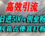 抖音神技揭秘：占便宜心理引流，单人日引1000+创业粉精准流量爆款攻略！
