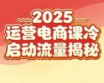2025小红书电商运营爆款课：新手零基础速成＋冷启动秘籍＋流量暴涨终极攻略