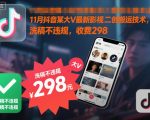 2025抖音影视二创搬运爆款秘籍：洗稿不违规，限时298元抢购！