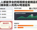 AI神速赋能！短视频爆款课：7天新手变大师，月入过万不是梦！
