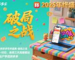 2025拼多多终极年终盛典回顾：破局之战三天高能输出秘籍，足不出户精通电商爆款策略