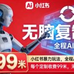 小红书AI暴利副业：全自动操作，单笔99元，无脑复制月入过万！