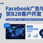 Facebook广告实操秘籍：外贸B2B客户开发终极指南，打造高询盘独立获客系统