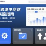 2025跨境电商财务实操爆赚秘籍：后台到账本，算清每一分利润！系统讲解-案例实操-专业飞跃