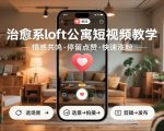 爆款治愈系LOFT公寓短视频制作秘籍：情感引爆百万停留点赞，快速起号涨粉必学！
