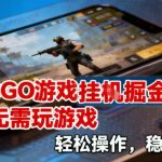 CSGO挂G掘金暴利秘籍：零操作躺赚，日入过千收益稳如泰山！
