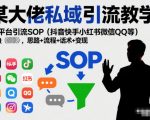 私域流量爆款秘籍：全平台引流SOP终极教程（含思路流程话术），日引千粉快速变现！