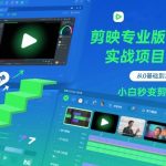 剪映专业版教程：零基础速成实战，小白秒变剪辑大神！