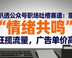炸锅！扒透公众号职场吐槽赛道：做打工人情绪嘴替，篇篇10W+狂赚高单价广告