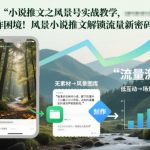 爆款风景小说推文实战秘籍：秒破创作困境，引爆流量新密码！