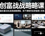 【财富爆发！限时抢购】营销投资创富战略课精华：线下实录音频+文档，决胜重注时刻必赢秘籍！