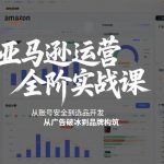 亚马逊运营全阶实战课，从账号安全到选品开发，从广告破冰到品牌构筑（更新2026）