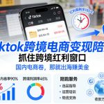 TikTok跨境电商暴富秘籍：抓住出海红利期，国内卷王转战赚美金！