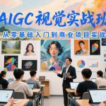 AIGC视觉实战班，从零基础入门到商业项目实战