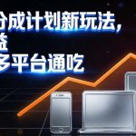 视频号分成计划新玩法，日均收益8张，多平台通吃