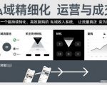 私域精细化运营与成交：搭建躺赚私域收入系统，让流量秒变留量高效复购