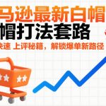 亚马逊2026终极爆单秘籍：白帽+黑帽混合战术，安全秒速上评，解锁百万销量捷径