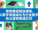 宠物赛道精选课程，从新手快速成长为行业能手，抢占宠物赛道红利
