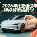 比亚迪过年短视频剪辑教学，车企短视频过年剪辑方案