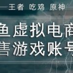 闲鱼虚拟电商之出售游戏账号，操作简单，月入1W+，全流程操作教学【揭秘】