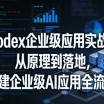 CODEX企业级应用实战：从原理到落地，构建企业级AI应用全流程