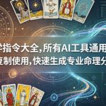 AI玄学指令大全，所有AI工具通用，可直接复制使用，快速生成专业命理分析