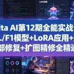KRITA AI第12期全能实战课，XL/F1模型+LORA应用+局部修复+扩图精修全精通