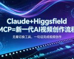 CLAUDE+HIGGSFIELD MCP=新一代AI视频创作流程，不需要切换工具，一句话就能完成视频创作