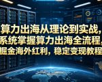 算力出海从理论到实战，系统掌握算力出海全流程，掘金海外红利，稳定变现教程