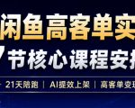 AI+闲鱼高客单实战营，AI提效上架，高客单变现，一台电脑，一部手机，零囤货，15天卖了14W+