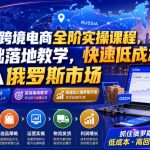 OZON跨境电商全阶实操课程，零基础落地教学，快速低成本切入俄罗斯市场