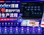 用CODEX搭建小红书原创PPT的完整生产流程，从选品·提取·大纲·风格·生成·交付的九步法