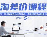 淘差价课程，淘宝一件代发精细化运营模式，不囤货低成本做电商（更新26年8月）