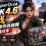 GROK 4.6也能做游戏？第一人称作战视频实测｜玩法详细讲解