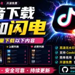 超级好用！抖音视频下载神器，支持批量下载用户作品收藏列表和点赞列表，开源完全免费BETTER-DOUYIN-R