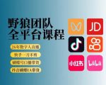 野狼团队2026新版全平台短视频带货教学，打开流量突破口，开始AI带货（更新0913）